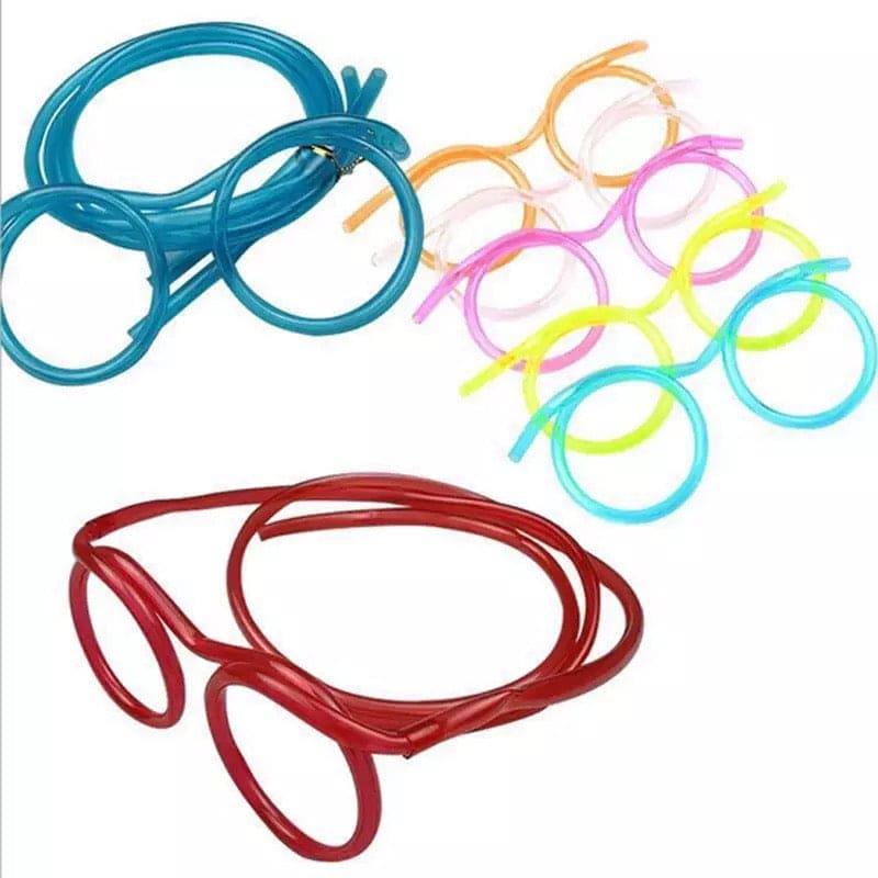 Funny Soft Flexible Straw Glasses, Plastic Drinking Straws, Crazy Fun Loop Straws, Unique Drinking Tube, Flexible Soft Drink Eyeglasses, Crazy Funky Drinking Tube For Party Supplies Funny Soft Flexible Straw Glasses, Plastic Drinking Straws, Crazy Fun Loop Straws, Unique Drinking Tube, Flexible Soft Drink Eyeglasses, Crazy Funky Drinking Tube For Party Supplies